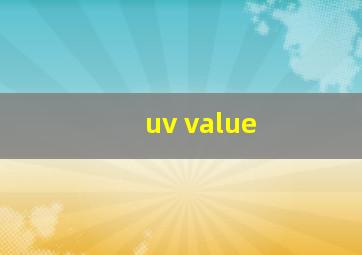 uv value